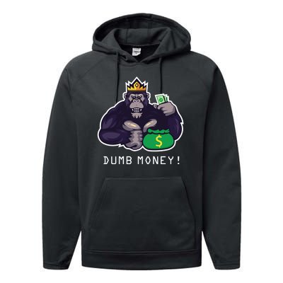 Dumb Money Ape Performance Fleece Hoodie