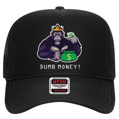 Dumb Money Ape High Crown Mesh Back Trucker Hat