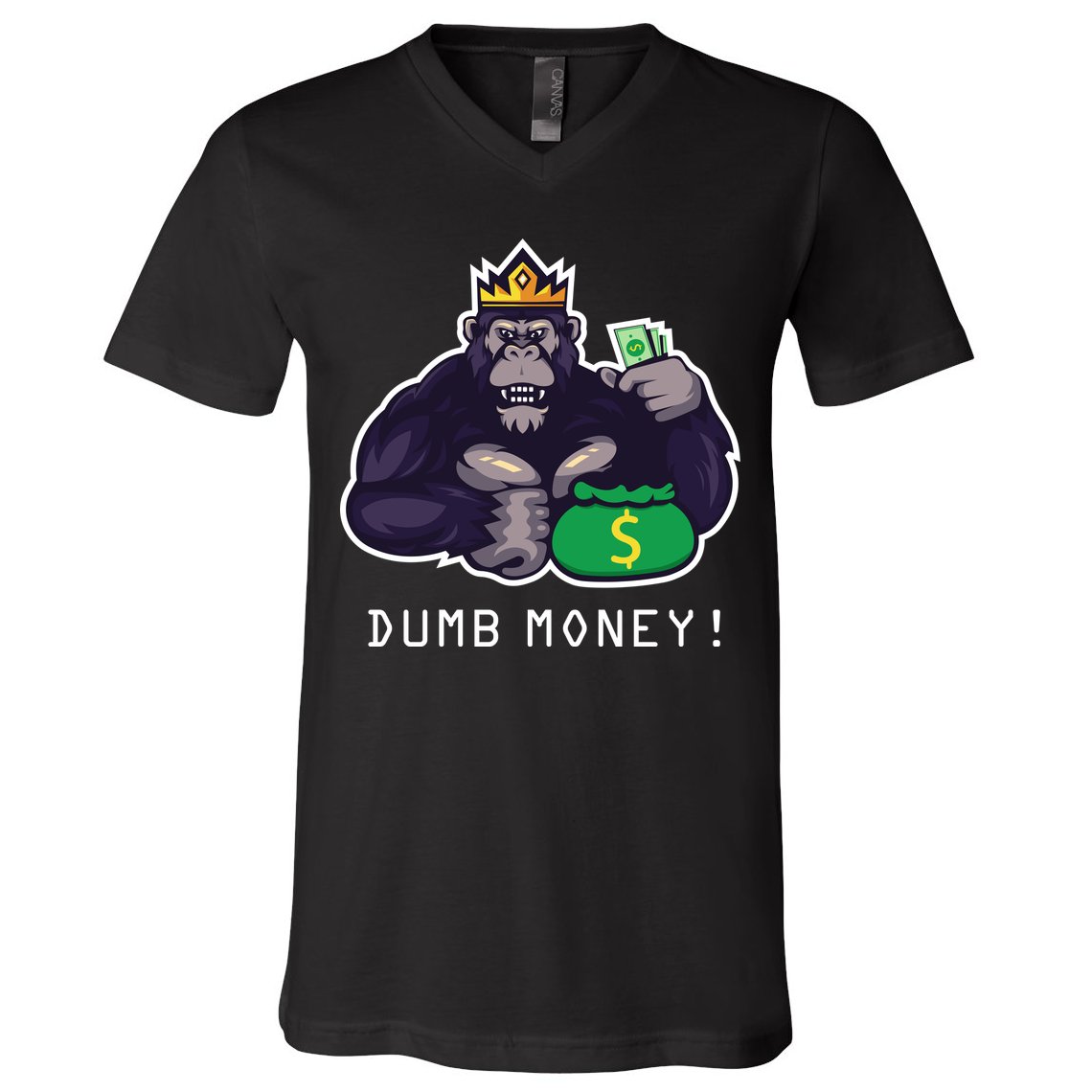 Dumb Money Ape V-Neck T-Shirt