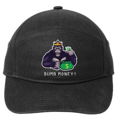 Dumb Money Ape 7-Panel Snapback Hat