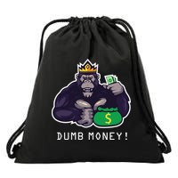 Dumb Money Ape Drawstring Bag