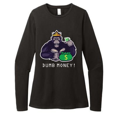 Dumb Money Ape Womens CVC Long Sleeve Shirt