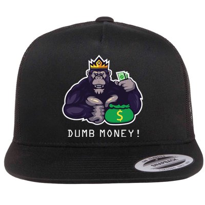 Dumb Money Ape Flat Bill Trucker Hat