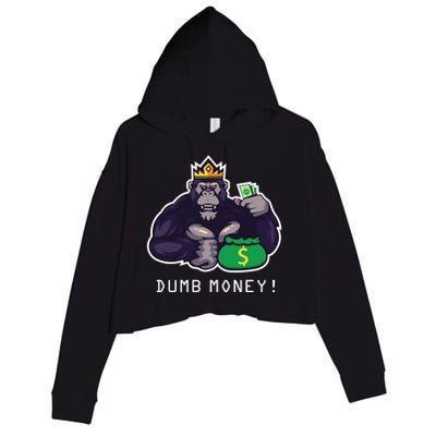 Dumb Money Ape Crop Fleece Hoodie