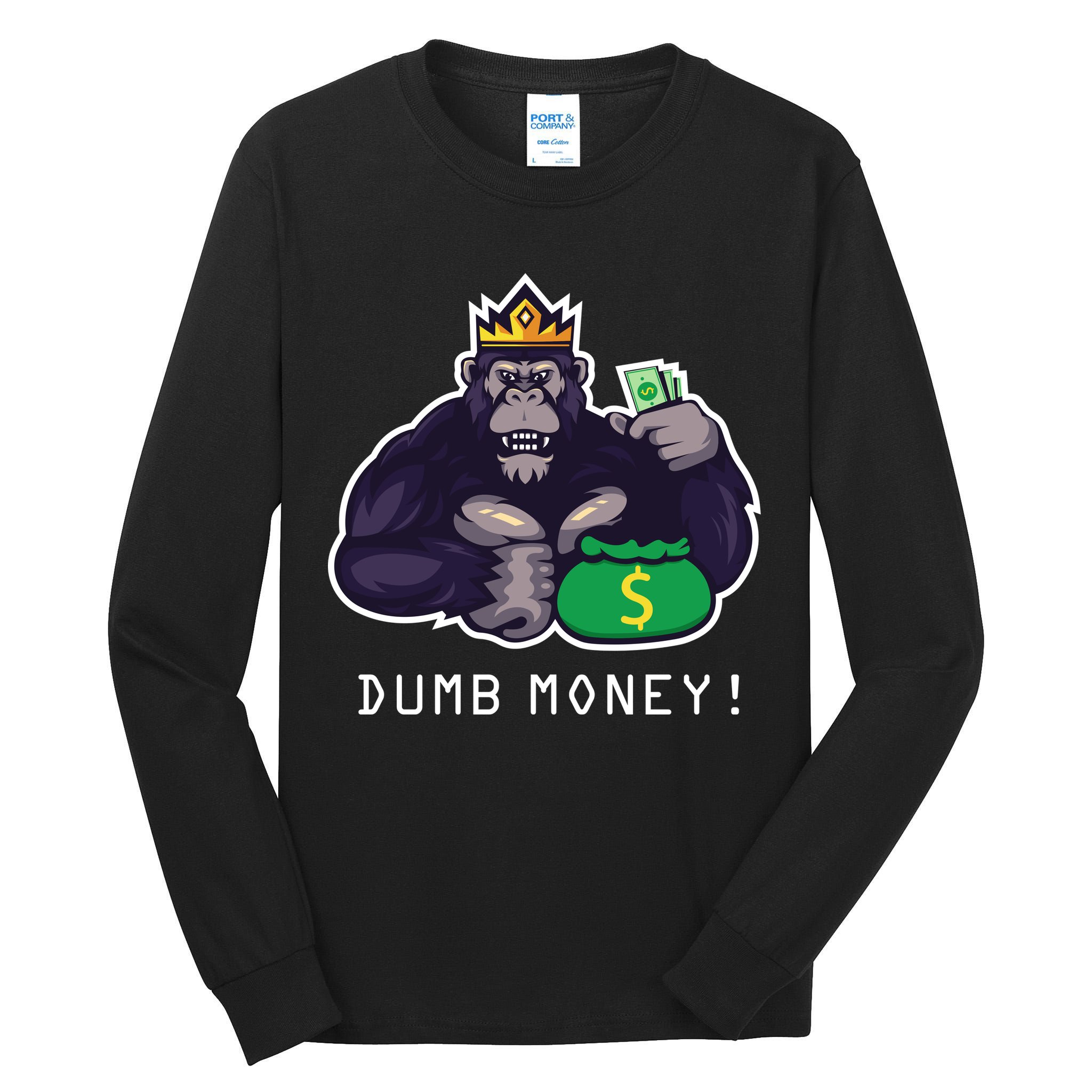 Dumb Money Ape Tall Long Sleeve T-Shirt