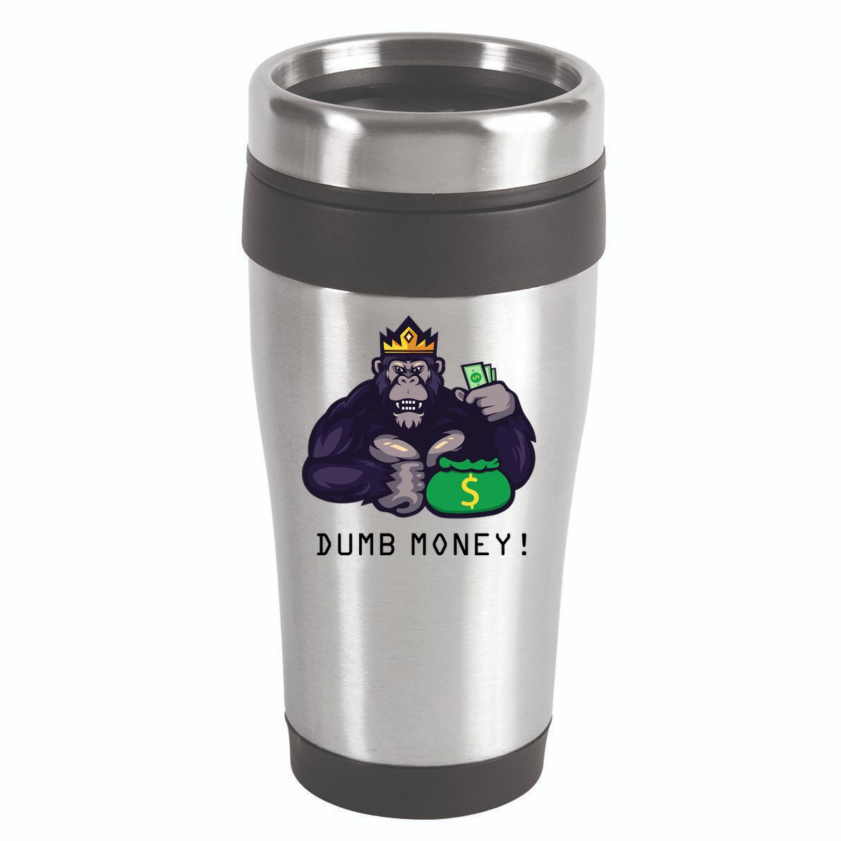 Dumb Money Ape 16oz Travel Tumbler