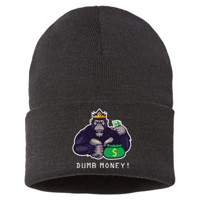 Dumb Money Ape Sustainable Knit Beanie