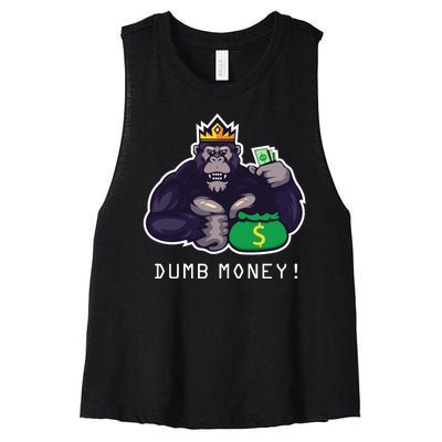 Dumb Money Ape Women's Racerback Cropped Tank