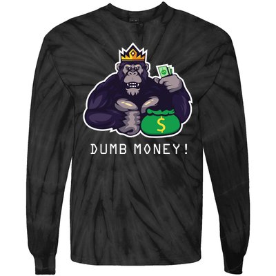 Dumb Money Ape Tie-Dye Long Sleeve Shirt