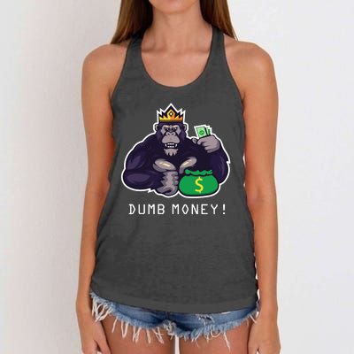 Dumb Money Ape Women's Knotted Racerback Tank