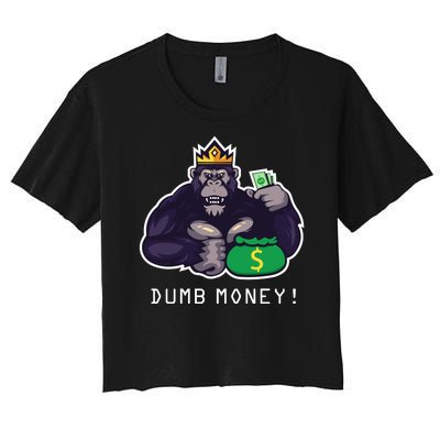 Dumb Money Ape Women's Crop Top Tee