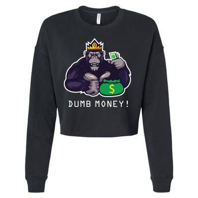 Dumb Money Ape Cropped Pullover Crew