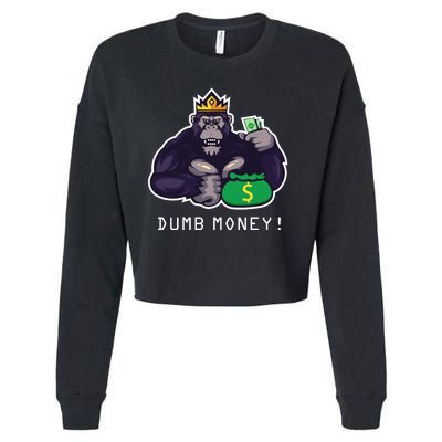 Dumb Money Ape Cropped Pullover Crew