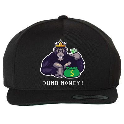 Dumb Money Ape Wool Snapback Cap