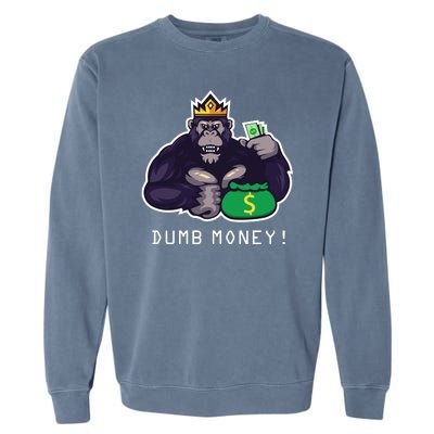 Dumb Money Ape Garment-Dyed Sweatshirt