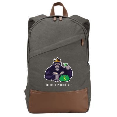Dumb Money Ape Cotton Canvas Backpack