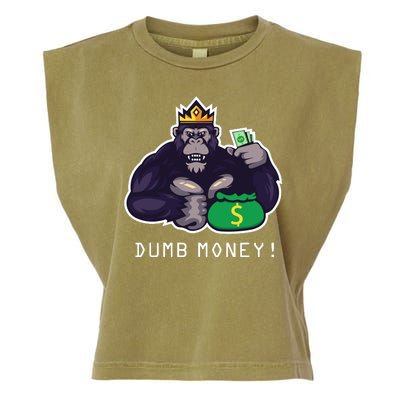 Dumb Money Ape Garment-Dyed Women's Muscle Tee