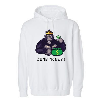 Dumb Money Ape Garment-Dyed Fleece Hoodie