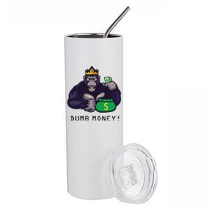 Dumb Money Ape Stainless Steel Tumbler