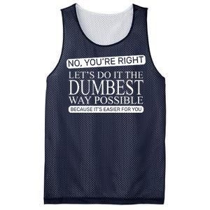 Dumbest Way Possible Mesh Reversible Basketball Jersey Tank