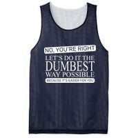 Dumbest Way Possible Mesh Reversible Basketball Jersey Tank