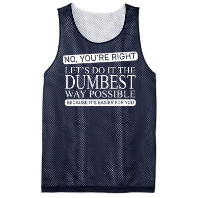 Dumbest Way Possible Mesh Reversible Basketball Jersey Tank