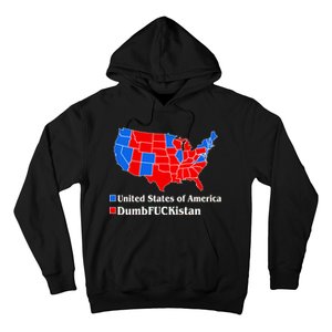 DumbFUCKistan Vs. United States of America Election Map Democrats Hoodie