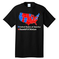 DumbFUCKistan Vs. United States of America Election Map Democrats Tall T-Shirt