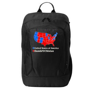 DumbFUCKistan Vs. United States of America Election Map Democrats City Backpack