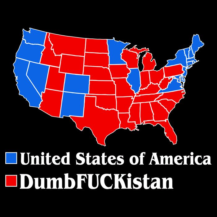 DumbFUCKistan Vs. United States of America Election Map Democrats Impact Tech Backpack