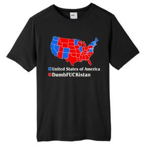 DumbFUCKistan Vs. United States of America Election Map Democrats Tall Fusion ChromaSoft Performance T-Shirt