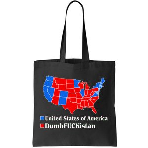 DumbFUCKistan Vs. United States of America Election Map Democrats Tote Bag