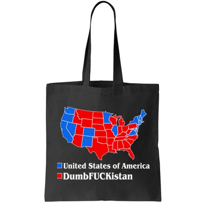 DumbFUCKistan Vs. United States of America Election Map Democrats Bag