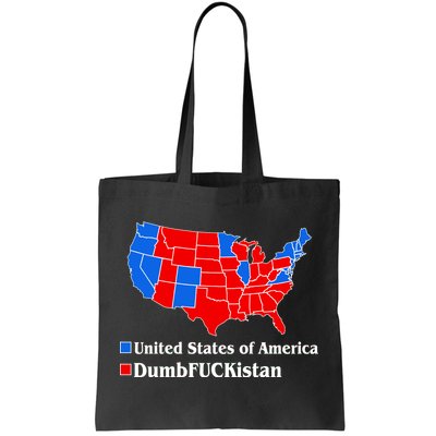 DumbFUCKistan Vs. United States of America Election Map Democrats Tote Bag