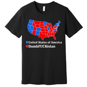 DumbFUCKistan Vs. United States of America Election Map Democrats Premium T-Shirt