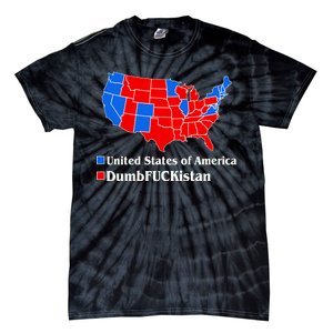 DumbFUCKistan Vs. United States of America Election Map Democrats Tie-Dye T-Shirt