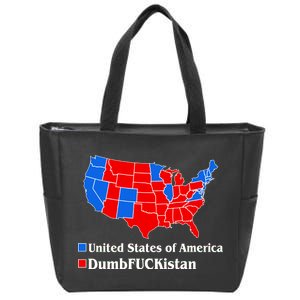 DumbFUCKistan Vs. United States of America Election Map Democrats Zip Tote Bag