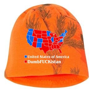 DumbFUCKistan Vs. United States of America Election Map Democrats Kati - Camo Knit Beanie