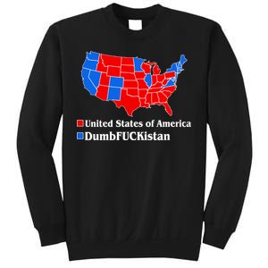 DumbFUCKistan Vs. United States of America Election Map Republicans Sweatshirt