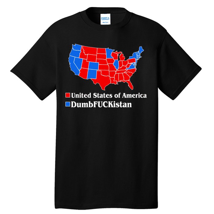 DumbFUCKistan Vs. United States of America Election Map Republicans Tall T-Shirt