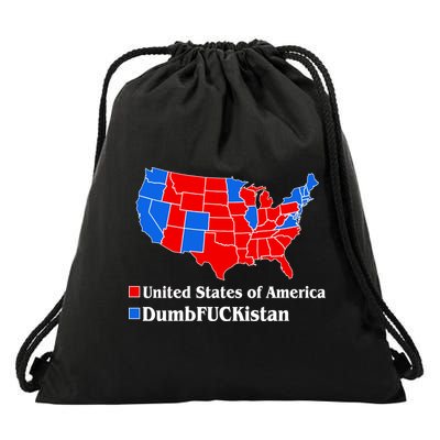 DumbFUCKistan Vs. United States of America Election Map Republicans Drawstring Bag