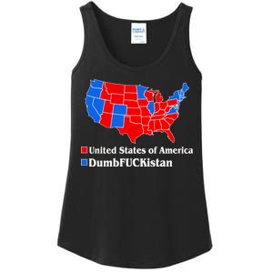 DumbFUCKistan Vs. United States of America Election Map Republicans Ladies Essential Tank