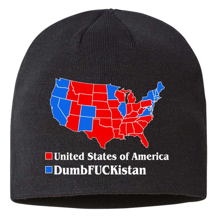 DumbFUCKistan Vs. United States of America Election Map Republicans Sustainable Beanie