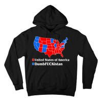 DumbFUCKistan Vs. United States of America Election Map Republicans Tall Hoodie