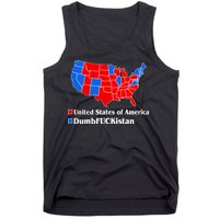 DumbFUCKistan Vs. United States of America Election Map Republicans Tank Top