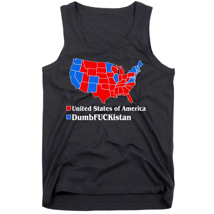 DumbFUCKistan Vs. United States of America Election Map Republicans Tank Top