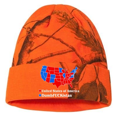 DumbFUCKistan Vs. United States of America Election Map Republicans Kati Licensed 12" Camo Beanie