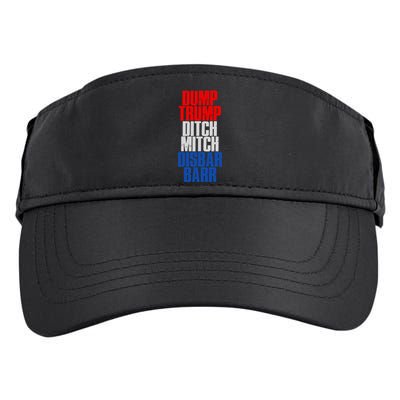 Dump Trump Ditch Mitch Disbar Barr Adult Drive Performance Visor