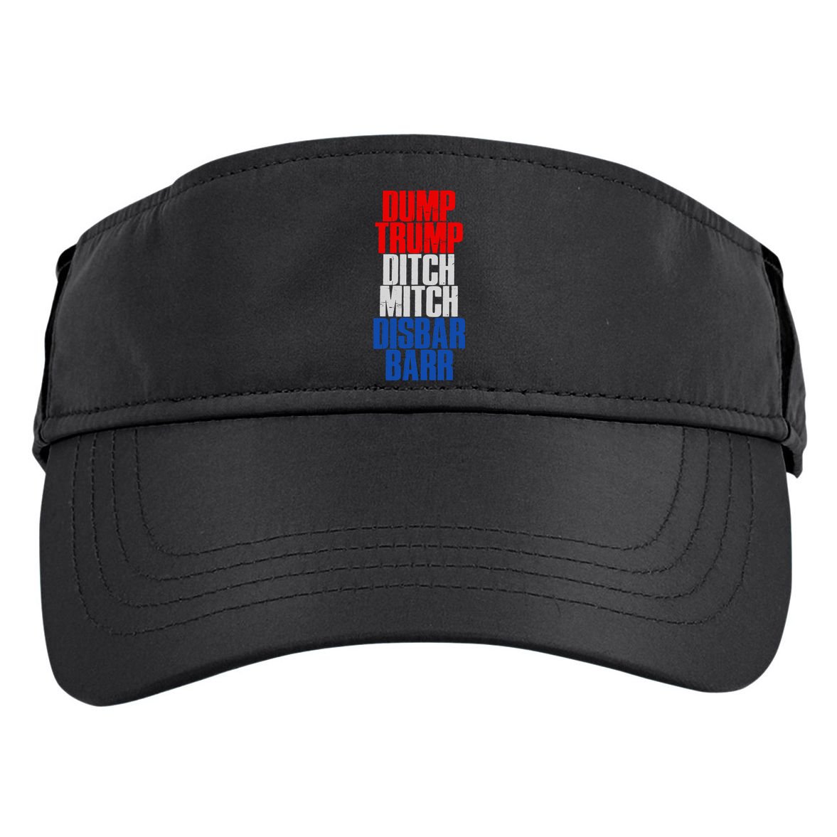 Dump Trump Ditch Mitch Disbar Barr Adult Drive Performance Visor