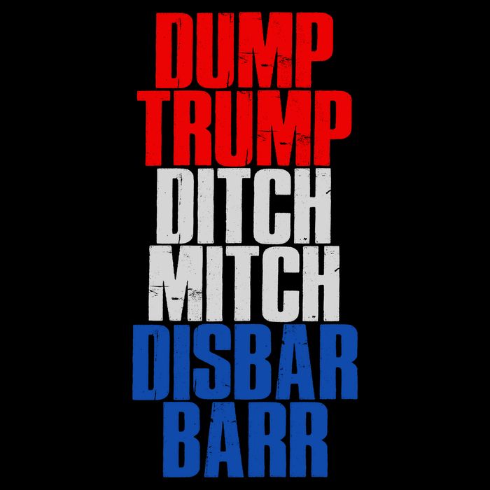 Dump Trump Ditch Mitch Disbar Barr Drawstring Bag